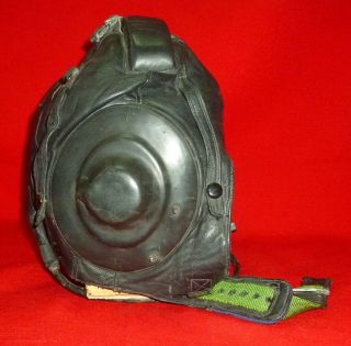 Russian Soviet Air Force Pilot Real Leather Helmet Real Fur Wires Plugs Ussr