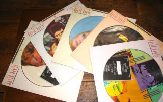 David Bowie Aladdin Hunky Ziggy Pin Ups Diamond Full Set Of 5 Picture Discs