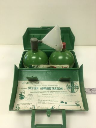 Vintage Rare Sphere Emergency Oxygen Tanks Safety Labs 1950s/60s Look