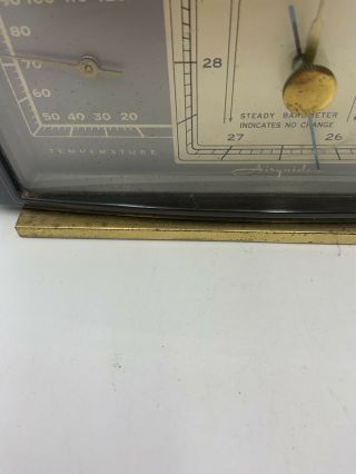 VINTAGE WEATHER BAROMETER HUMIDITY TEMPERATURE INSTRUMENT BY AIRGUIDE 3