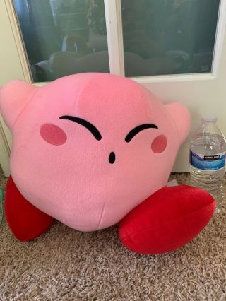 Big 14 " Running Kirby With Squinty Eyes Plush Round 1