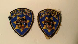 California Highway Patrol Eureka Ca State Police Patch Chips (2) Patches