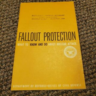 1961 Nuclear Attack Guide Fallout Protection What To Know And Do Dept Of Defense