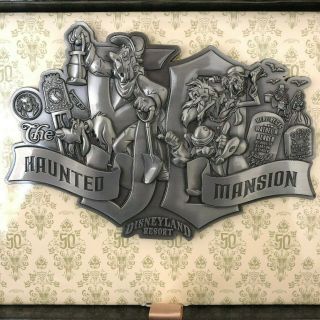 Disneyland Haunted Mansion 50th Anniversary Jumbo Collage Pin Le 500