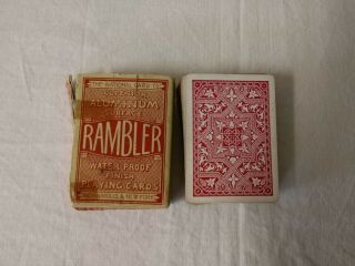Vintage Rambler Playing Cards 22 Rare Made In The Usa National Card Company