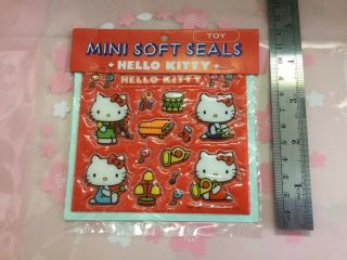 VINTAGE rare 1976 SANRIO Hello Kitty mini soft seal puffy sticker 3