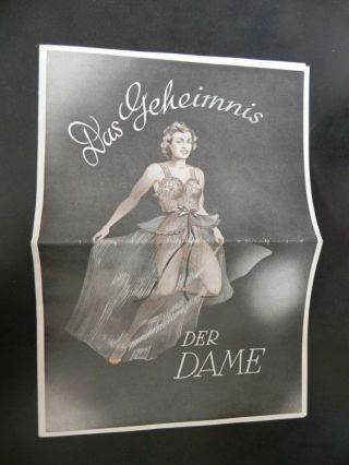 Lingerie Das Geheimnis Der Dame 1940s Brochere Hedwig Steinhofel Underwear Woman