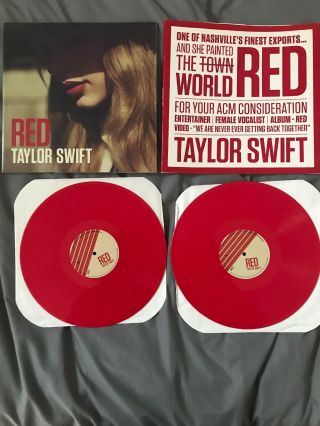 Taylor Swift Red Acm Version Vinyl Lp 12” Album