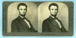 28016 16th President Abraham Lincoln,  Only 2 Stereograph Known To Exist.