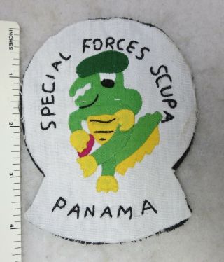 1989 Us Invasion Vintage Special Forces Panama Patch Native Indian Hand Made