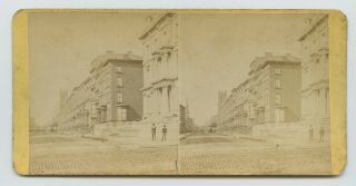 1800s York City Street Scene - 5th Ave - Wm Tucker Stereoview Sv Rppc