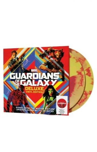 Guardians Of The Galaxy Deluxe Vinyl Target Edition Red/yellow Swirl