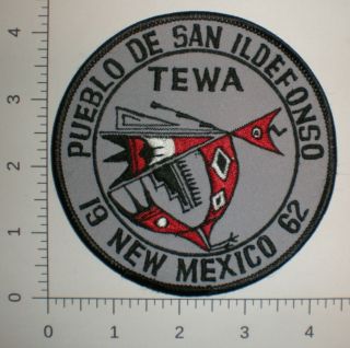 Nm Mexico San Ildefonso Indian Tribe Tewa Pueblo 1962 Tribal Police Patch
