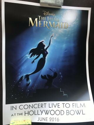 The Little Mermaid Hollywood Bowl Disney 2016 Concert Poster Darren Criss Le D23