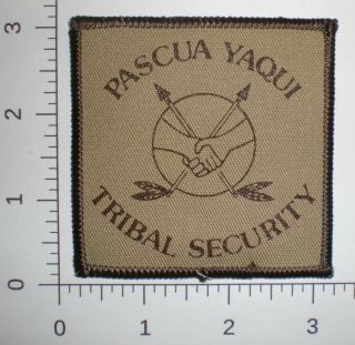 Nm Mexico Pascua Yaqui Indian Tribe Pueblo Tribal Security Police Patch