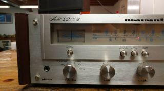 Vintage MARANTZ Model 2216B AM/FM STEREO RECEIVER all functional with wood case 2