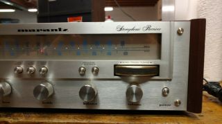 Vintage MARANTZ Model 2216B AM/FM STEREO RECEIVER all functional with wood case 3
