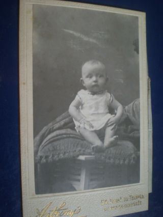 Cdv Old Photograph Baby Hidden Mother By Anthony 