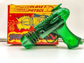 Vintage Marx Sparkling Sparking Rex Mars Planet Patrol Space Pistol W/ Box Buck