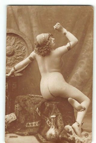 Jean Agelou Series Miss Fernande 1910 Nude Rppc French Postcard
