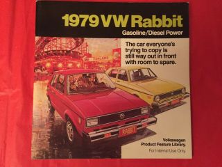 1979 Volkswagen " Rabbit " (product Feature Library - - Internal Use Only) Brochure