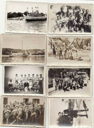 Greece Corfu Nautical Scouts Old Photos 6x9cm
