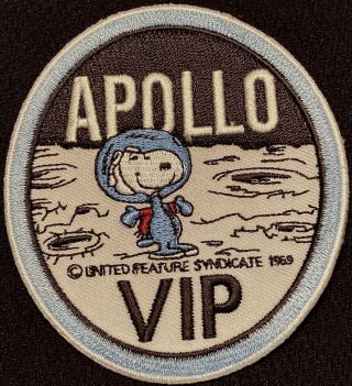 Apollo Snoopy Vip - Nasa - 1969 Moon Landing Space Patch - 3”