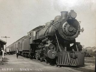 RPPC - Byron IL - CG&W Railroad Station - Steam Train - Depot - Illinois - Ill - Ogle County 2