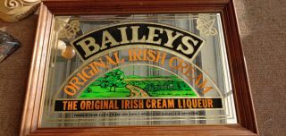 Baileys Irish Cream Liqueur Vintage Mirror Bar Sign
