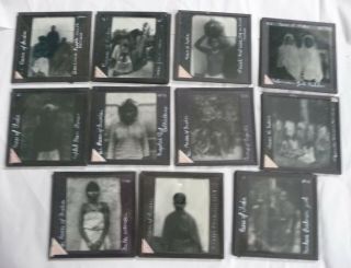 11 Early Glass Magic Lantern Slides Races Of India By Wood