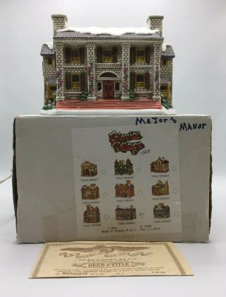Leftons Colonial Village - The Majors Manor - 06902 - 1995 W/box And Deed