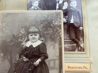 1890 Bradford Pennsylvania Olean Ny 18 Cabinet Card Photos Family Children Album