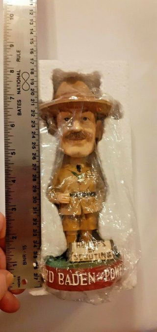Heroes Of Scouting Lord Baden - Powell Bobble Head Doll 8 " In Package
