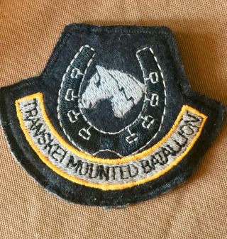 Transkei Army First Issue Cloth Mounted Battalion Beret Badge South Africa Homel