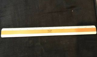 Vintage Bruning 72 - 168 Asa Style H Drafting Ruler Scale 0709