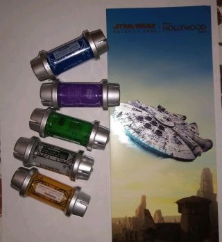 Star Wars Galaxys Edge Kyber Crystal Set Of Five Plus Opening Day Brochure