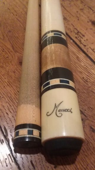 Meucci Hall Of Fame 2 Billiards Pool Cue Stick,  Vintage Shaft Custom
