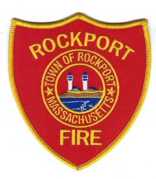 Rockport (essex County) Ma Massachusetts Fire Dept.  Patch -