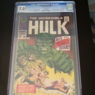 The Incredible Hulk 102 Cgc 7.  0 White Pages