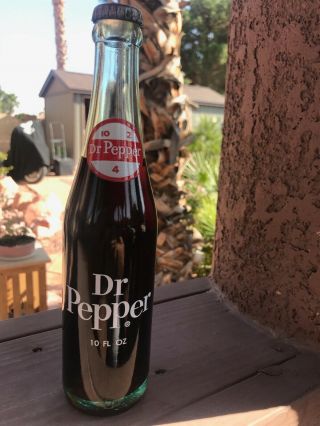 Vintage 10 oz.  Dr.  Pepper 10 2 4 10 - 2 - 4 Soda Bottle 2