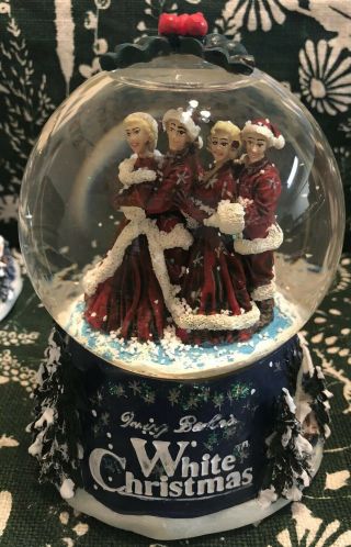 Avon 1999 " White Christmas " Snow Globe Irving Berlins