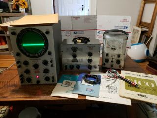Vintage Eico Oscilloscope Dc - Wide Band 460 324 221 Instructions To Power