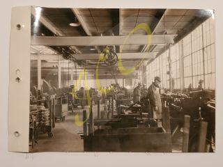 1934 Fate Root Heath Plymouth Tractor Factory Photo (pre Silver King)