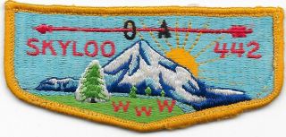 S1a Ff Skyloo Lodge 442 Order Of The Arrow Oa Flap Boy Scouts Of America Bsa