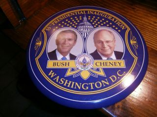 9 Inch Political Button 55th President Inauguration Bush Cheney Washington Dc