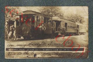 Mammoth Cave Kentucky Dinkey Train - Circa 1906 Rppc Photo Grade 3,