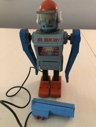 Vintage Marx Toys Mr.  Mercury Robot Remote Control Robot - For Parts/display