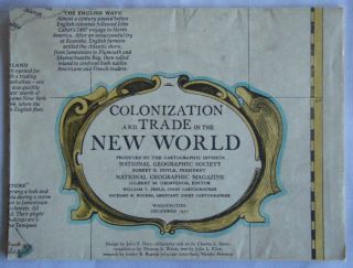 Colonization And Trade In The World National Geographic 1977 Map (map2)