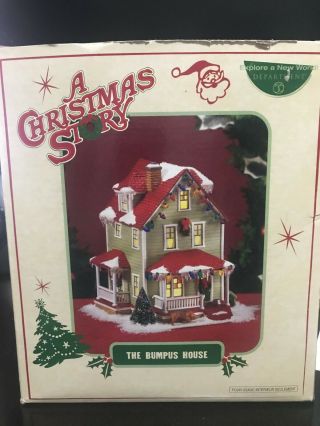 2008 Dept.  56 A Christmas Story " The Bumpus House " Retired W/ Box