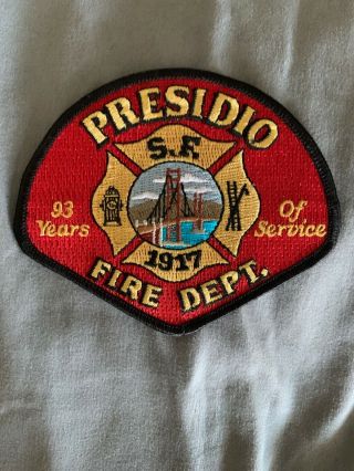 Presidio,  Of San Francisco Ca California,  Limited Patch